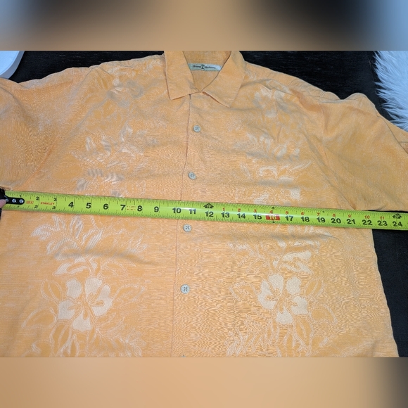Tommy Bahama Orange Casual Silk Button Down Shirt. GUC Size small - Picture 15 of 16